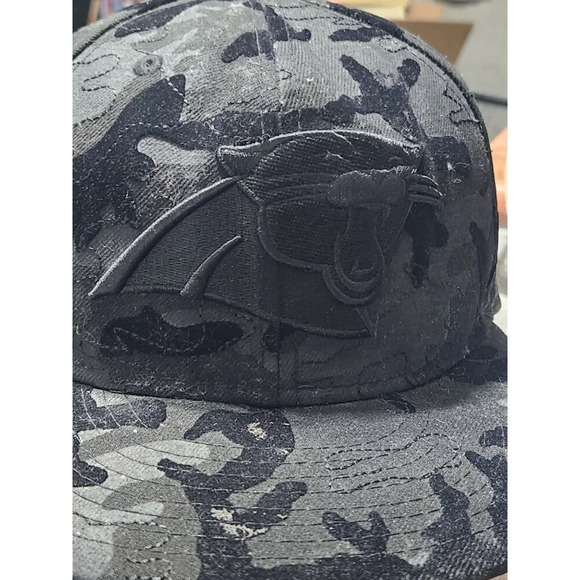 Carolina Panthers Black Camo‎ Snapback Hat - Picture 6 of 8